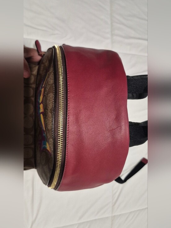 COACH Medium Charlie Backpack In Signature Canvas With Graffiti main image 7